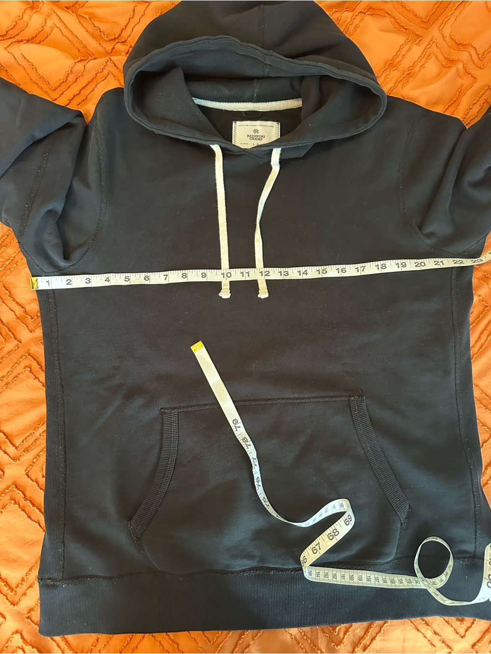 MADE IN CANADA (before buyout) Reigning Champ Black Hoodie - Picture 6 of 6